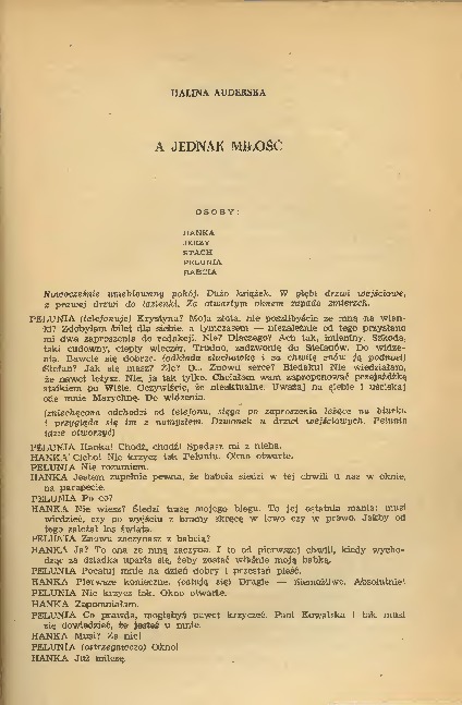 A jednak miłość