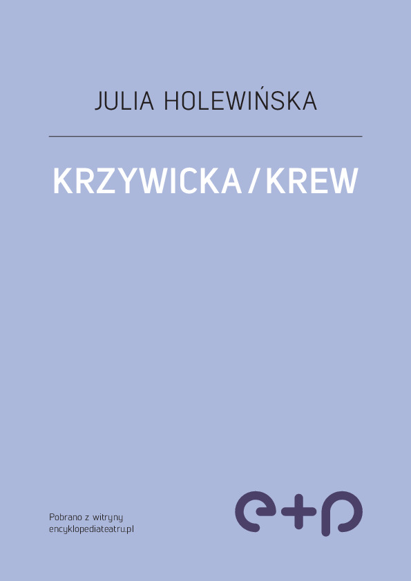 Krzywicka / krew