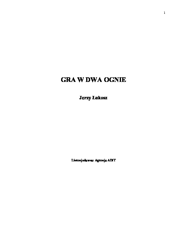 Gra w dwa ognie 