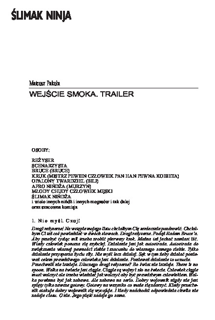 Wejście smoka. Trailer