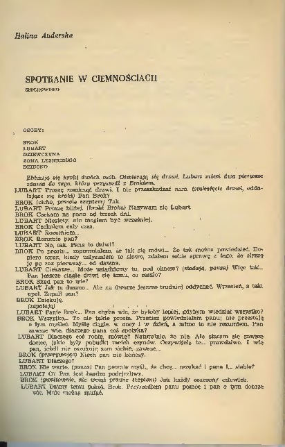 Spotkanie w ciemnościach