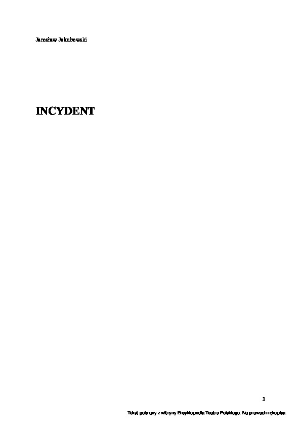 Incydent