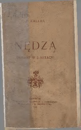 Nędza : dramat w 3 aktach