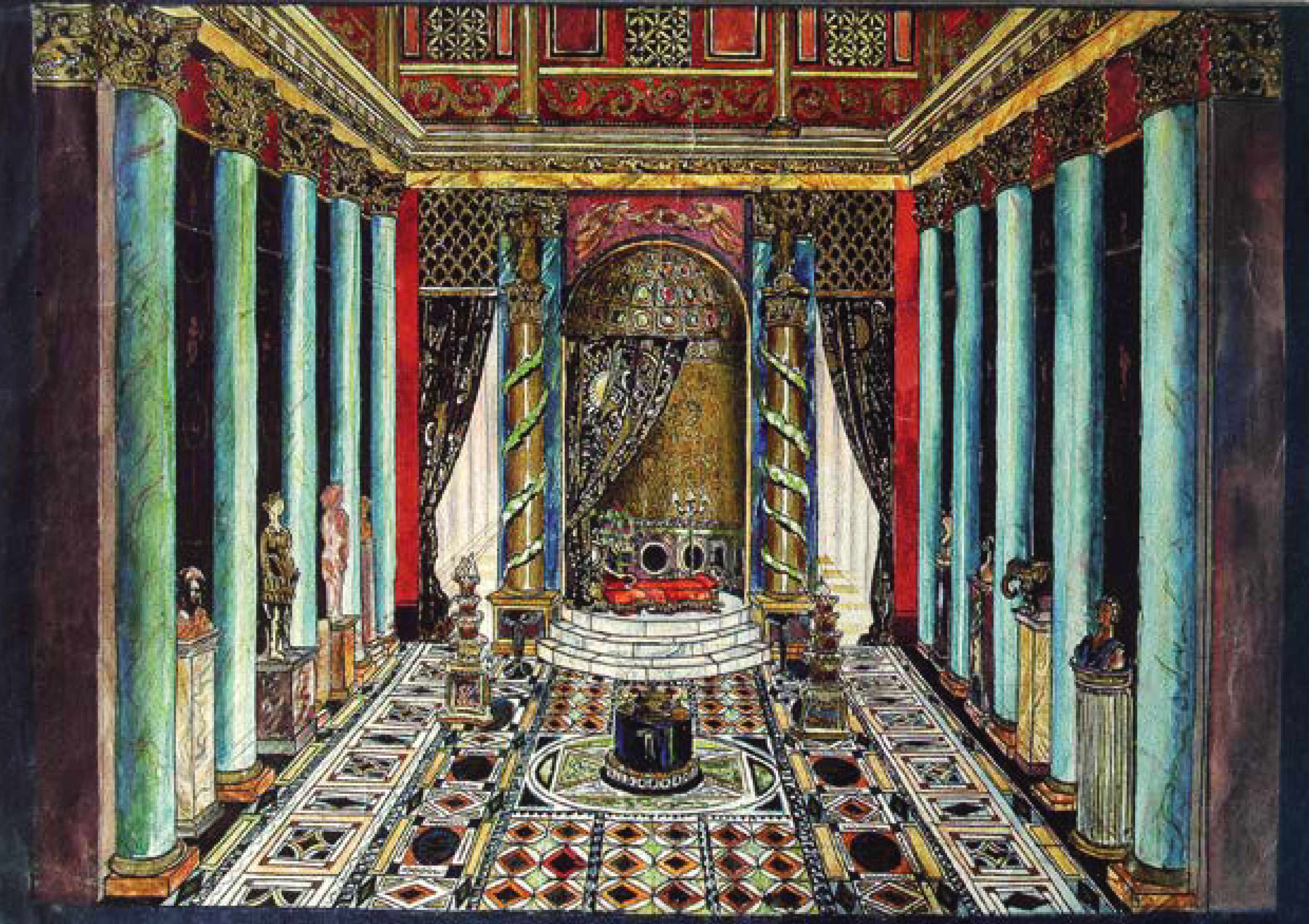 Karol Frycz, projekt scenografii do Irydiona, 1913
